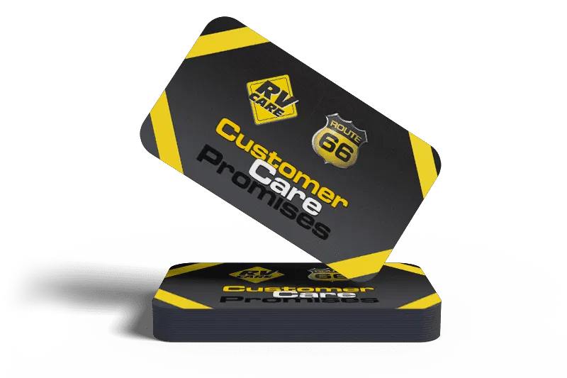 RV Care Customer Promises Card
